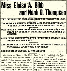 Eloise Bibb Thompson marriage