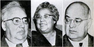 Gladys Torregano Stevens, center; Alphonse Torregano, left; Ernest J. Torregano, right.