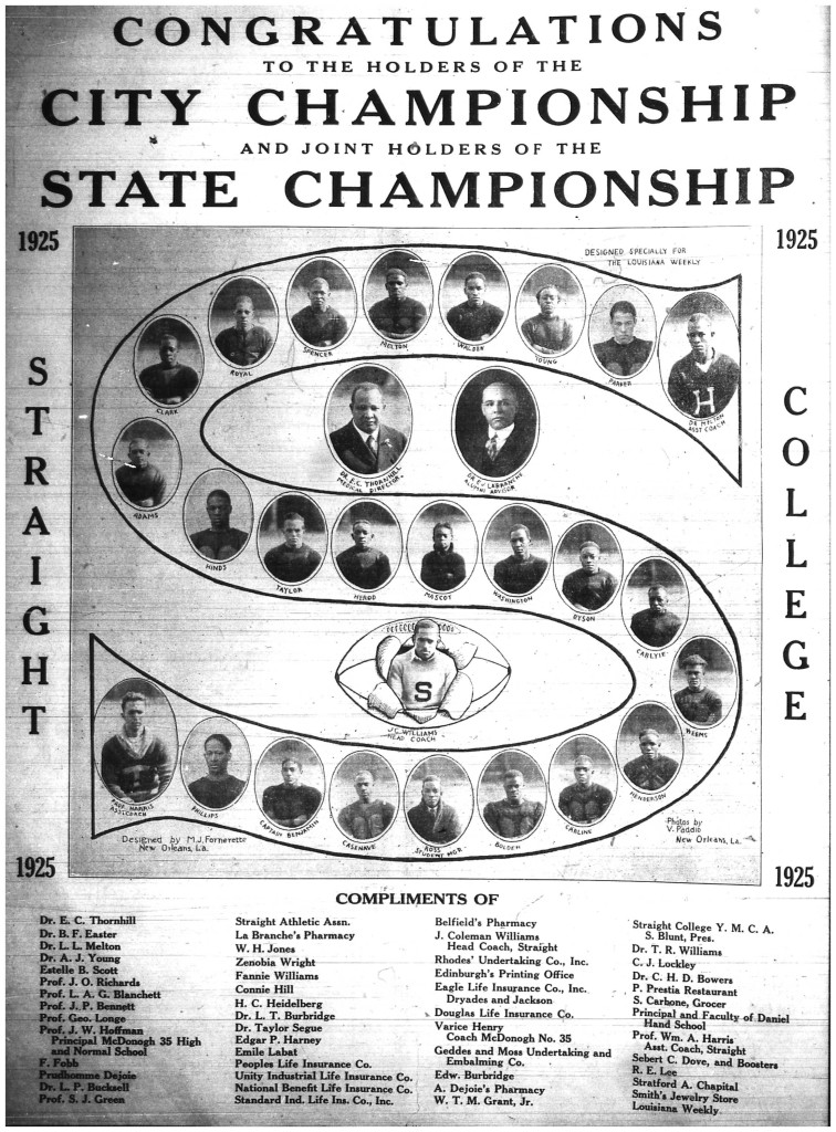 Straight College Team 1925