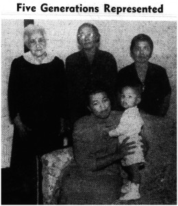 Mrs. Sarah Hebert Brown and Family, 1951