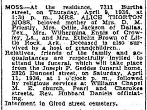 1936 morse obituary